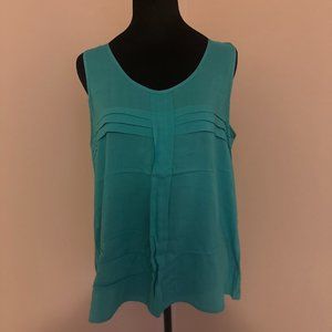 Casual Teal Sleeveless Tank Top